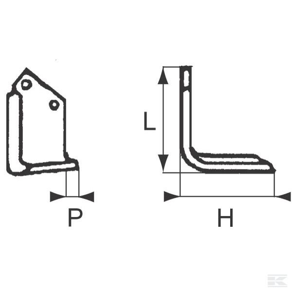 MA0100080 Нож фрезерный л. Maletti орг.