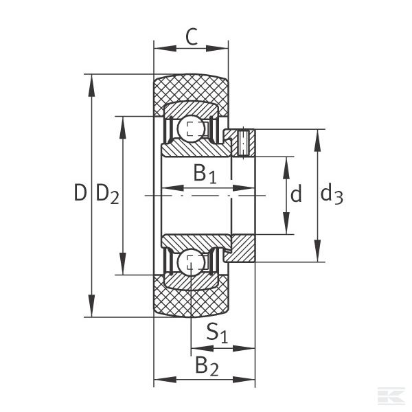 RABRB2562FA106 Подшипник шариковый