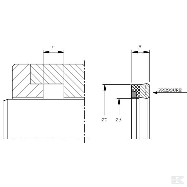 SA7080125EI Уплотнение штока поршня 70x80x12,5