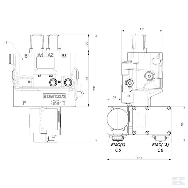 DLM1222001KIT К-т упр. клап.LS, 12В пост.т.