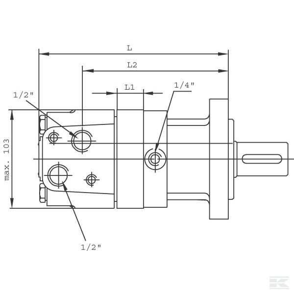 SMS160E432D00GP орбитальный двигатель SMS-160-