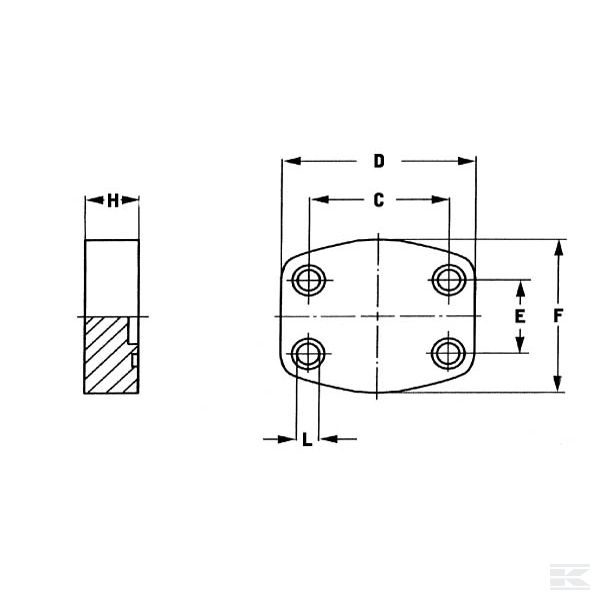 AFC620 Фланцевая заглушка SAE 6000-1 1/4