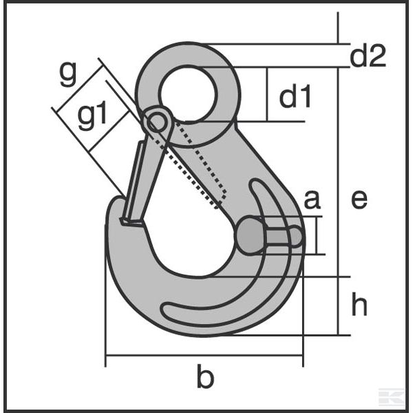 HHHS13 Крюк с проуш.с засл.13мм6700кг