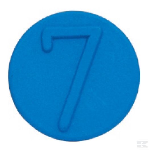 SKV9FCL7BLUE Маркир. клипса 7 син.
