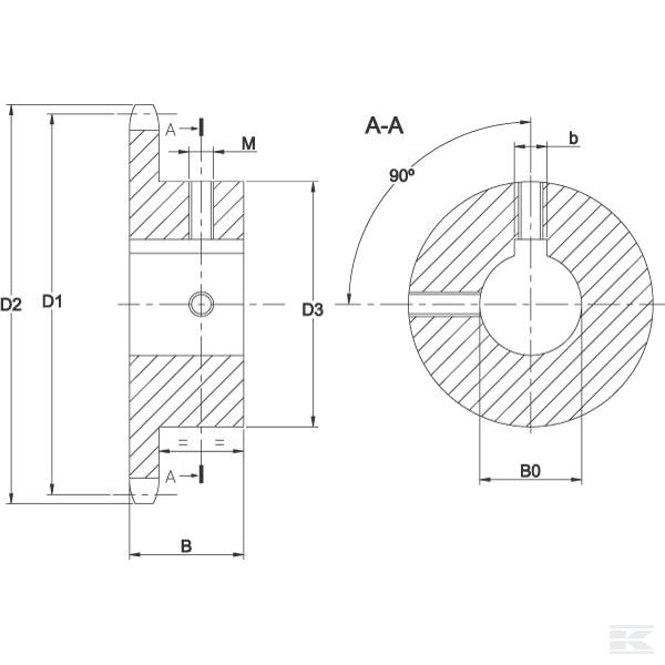 SE381220 Звездочка 3/8 - Z=12 O20 мм