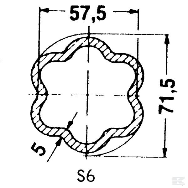 754615800 Труба профильная S6 800 мм