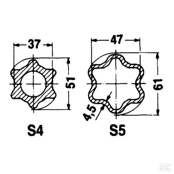 754500800 Труба профильная S5 800 мм