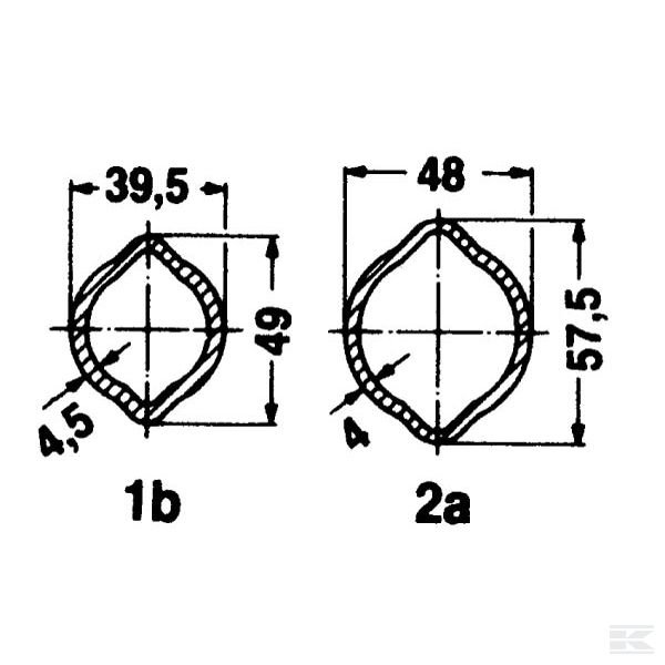 752515800 Труба профильная 1B 800 мм