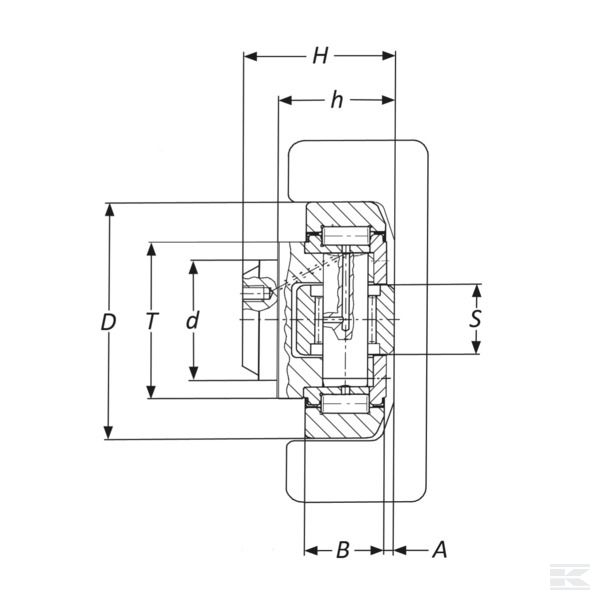 CR4061 Комбинированный подшипник