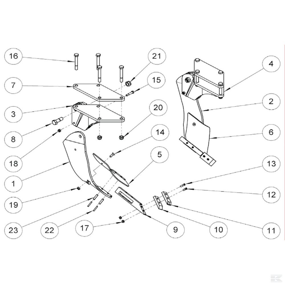 U1015003N +TERRA DIG WEAR PLATE, LEFT