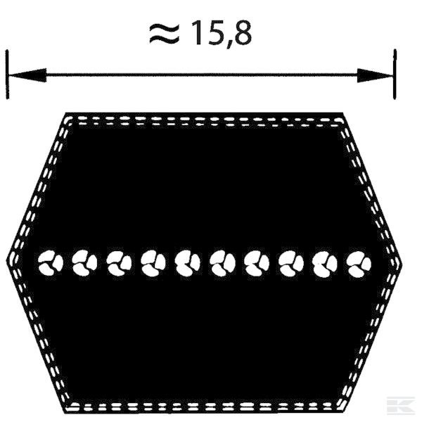 FGP013341 Шестигран. ремень BB 132-5/8"