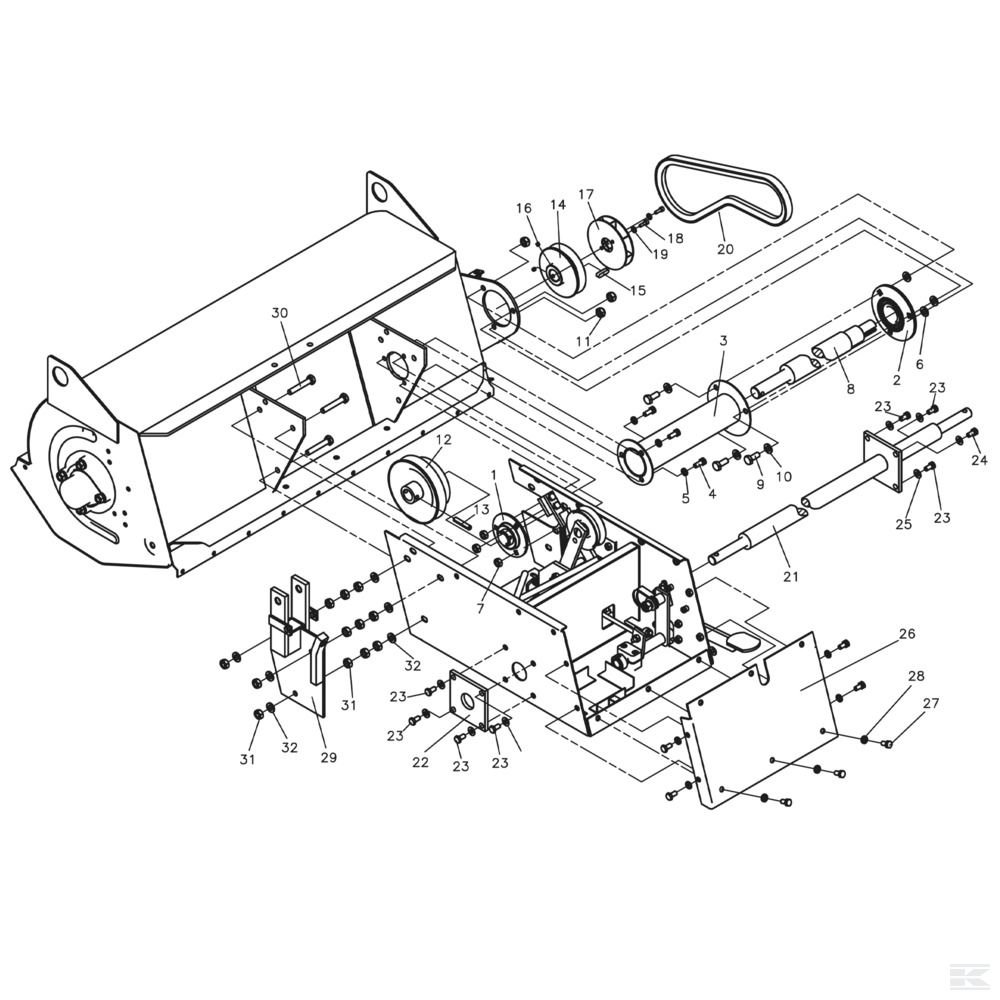 DX001105E Клиноременной шкив