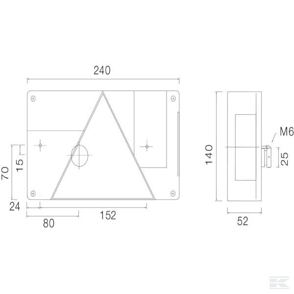 245205507 Задн. фонарь Multipoint пр. GB