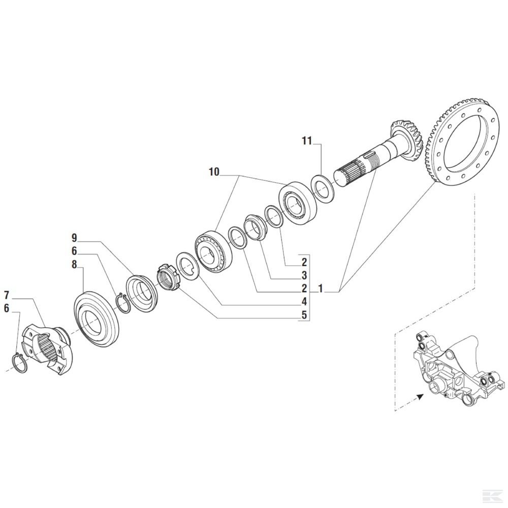 CI132266 Распорное кольцо 2,60мм