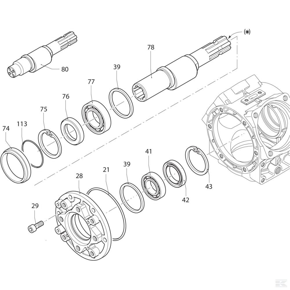 AR1569 К. кр. н. 1 3/8"-OMP/OMR 32 мм