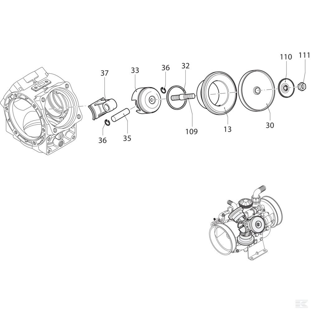 AR1569 К. кр. н. 1 3/8"-OMP/OMR 32 мм