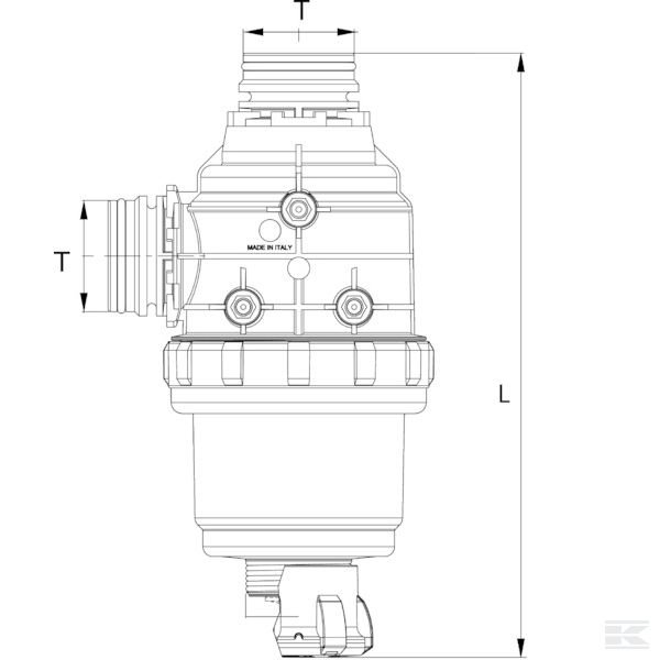 31624E3 Всасывающий фильтр 160-220л T6