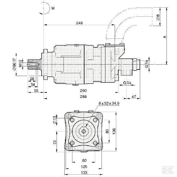 SLPD2828WNDL4L35 +Piston Pump 28+28cc - L