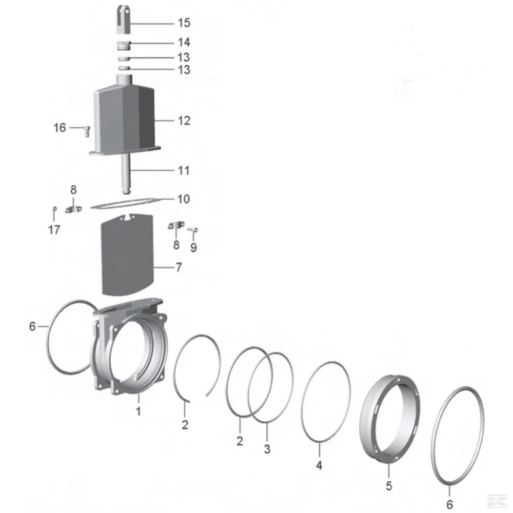 SEMI0080200011 +Sleeve with gaskets 8"