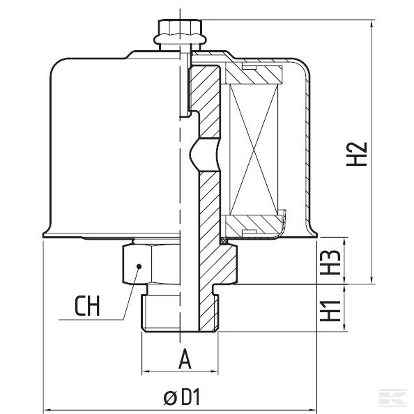 SA053G2L10 +Air breather filter SA 053-G2