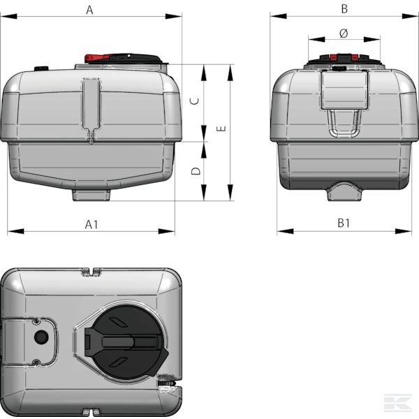 TANE500PE Бак 500 л ПЭ