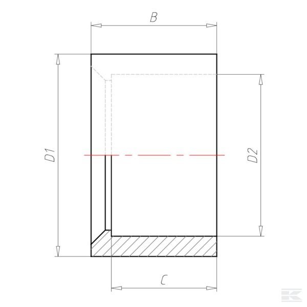 70200161 Переходная муфта 20x16мм