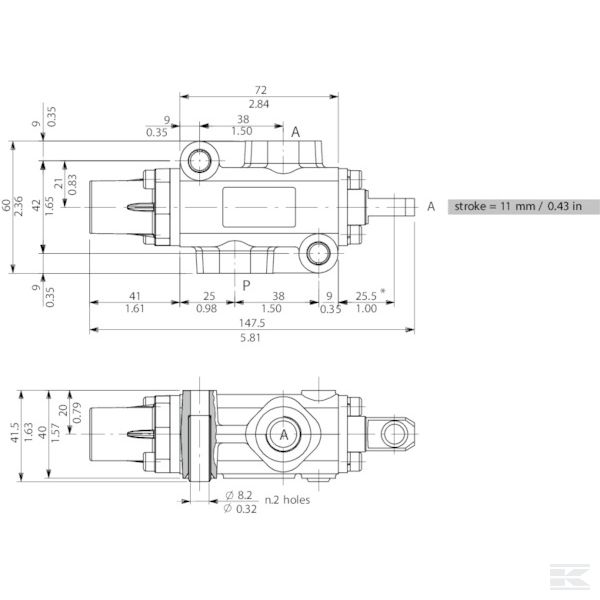 DF203003 3-ходовой клапан DF 20/3A-12L