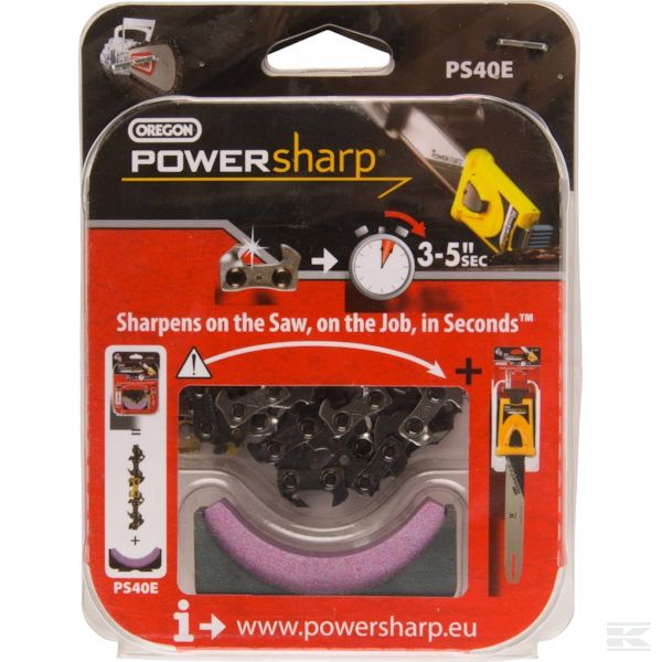 PS40E PowerSharp: цепь+заточ.круг 40