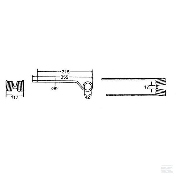 VGPZ214 Пружинные зубья пр. орг. PZ