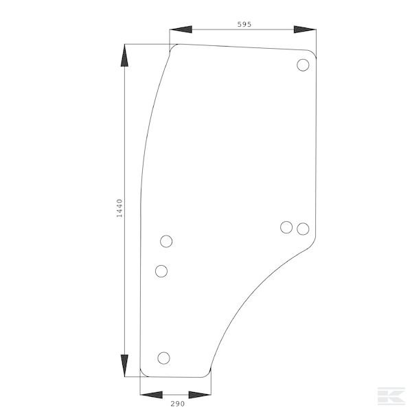 R198624N Стекло дверное