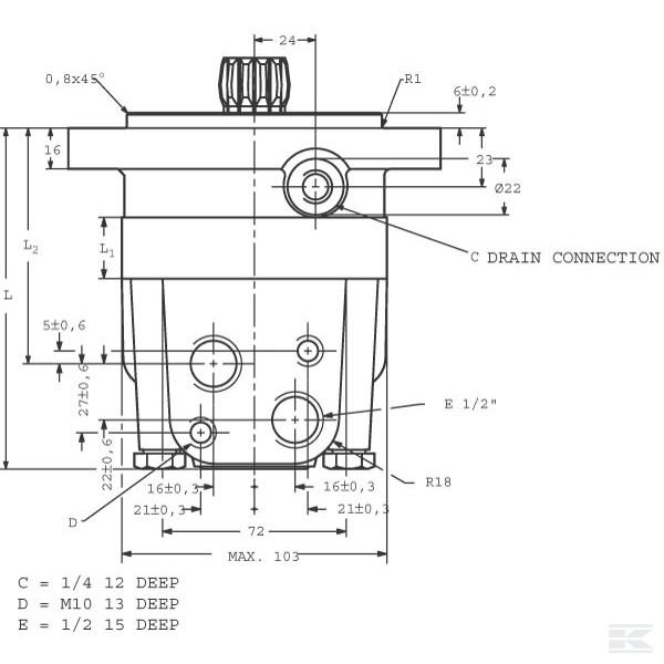 OMSS250151F0540 орбитальный двигатель Узкий, к