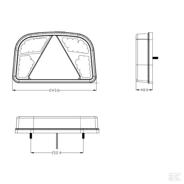 LA91260L Навесной СД фонарь