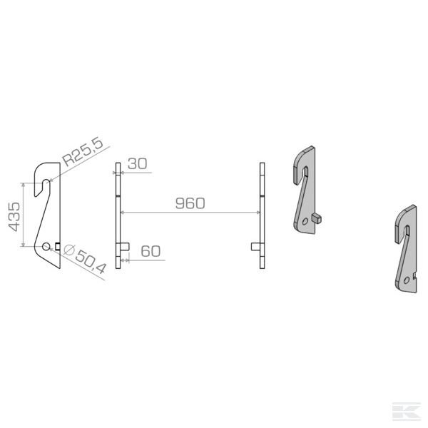 LBACLA43530S Запасной подвес