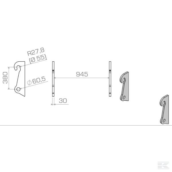 LBAATL42430S Запасной подвес