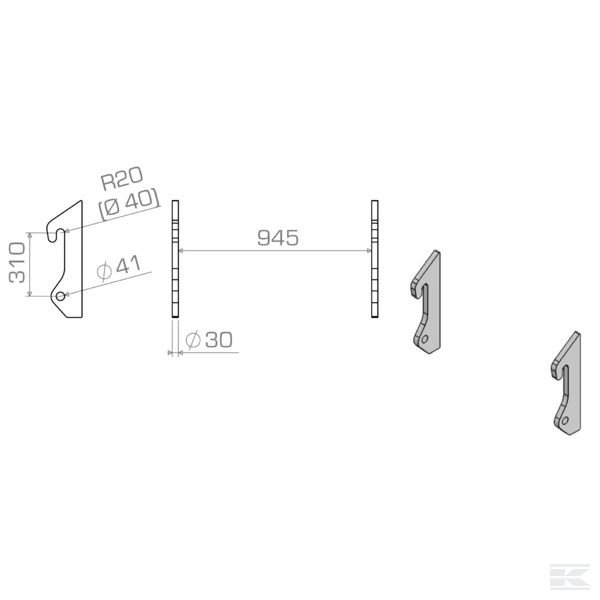 LBAATL31030S Запасной подвес