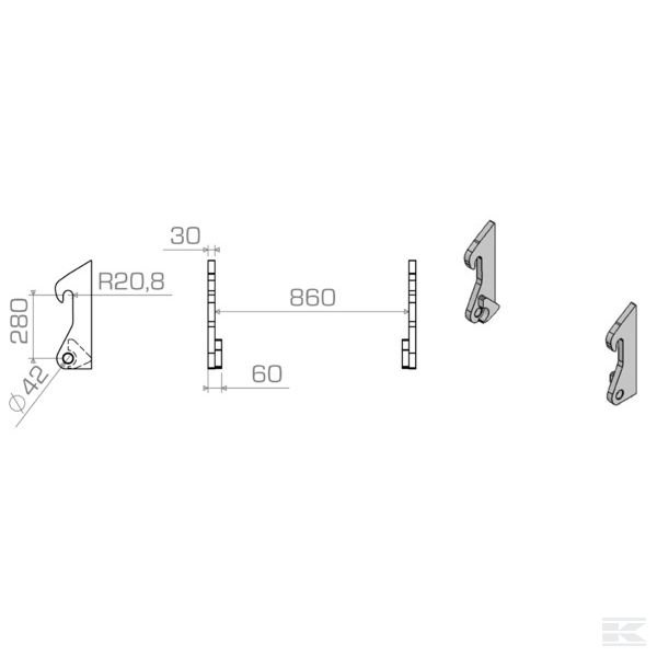 LBASCH28030S Запасной подвес