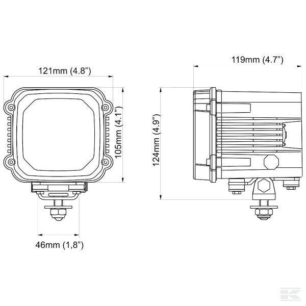LAN4512 Фара рабочего освещения Xenon