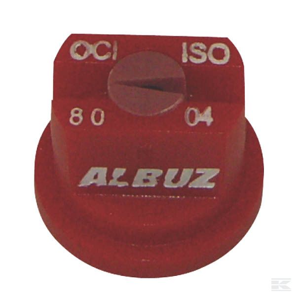 OCI8004 Крайнее сопло OCI 80°, красный цвет, керамика