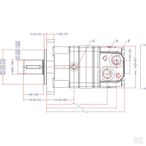 OMS100151F2201 Орбитальный двигатель OMS100