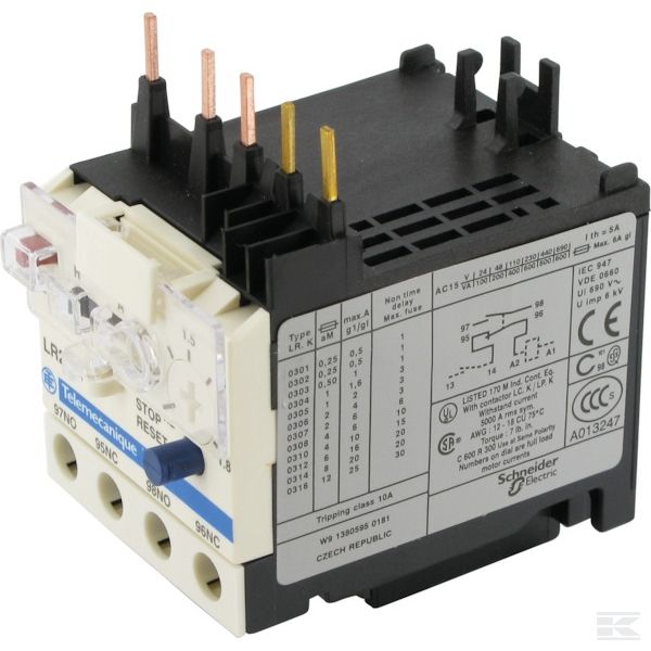 LR2K0307 Реле защ. двигателя 1,2-1,8A