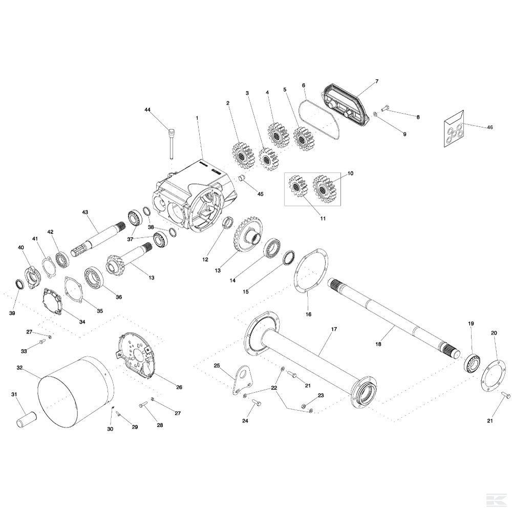 F02010133R Гайка шлицевая самоконтрящаяся M40x1,5