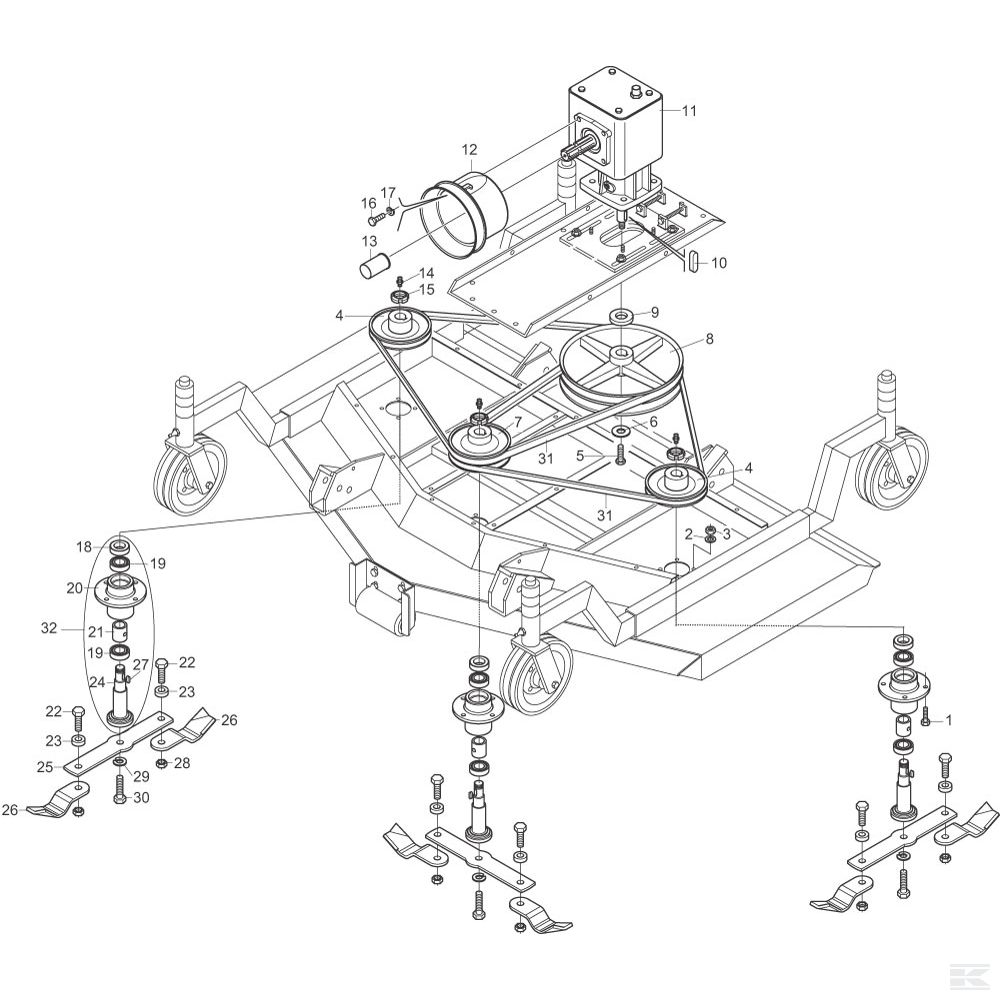 T14003698R Клиноременной шкив