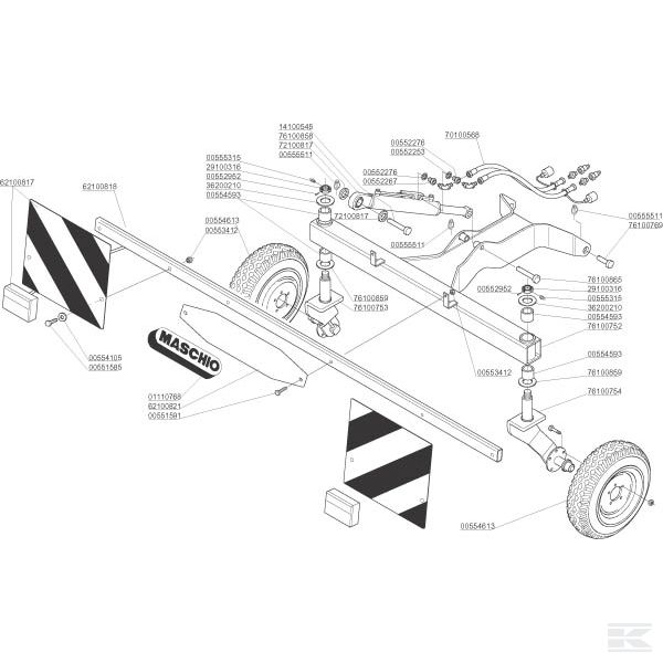 M29100316R Гайка Maschio