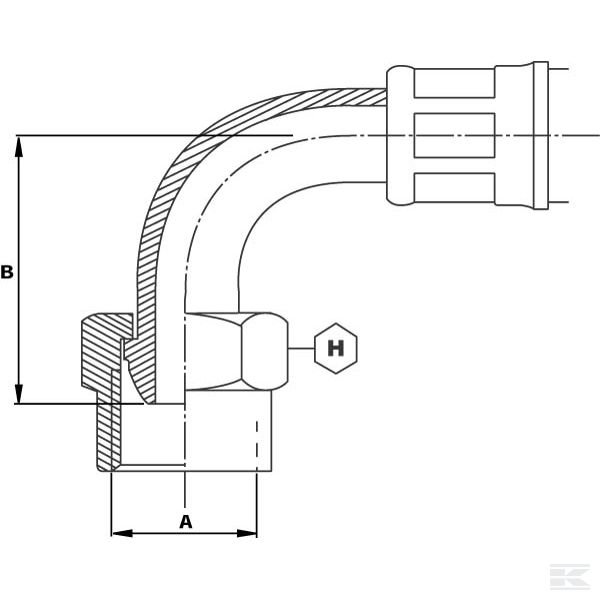 LG131890 Пресс-фитинг M18