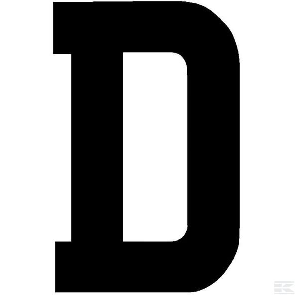 WS1203D Буква номерного знака «D» (10)