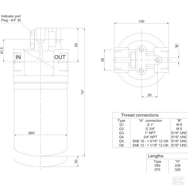 MSH070BP25 Фильтр в сливной линии