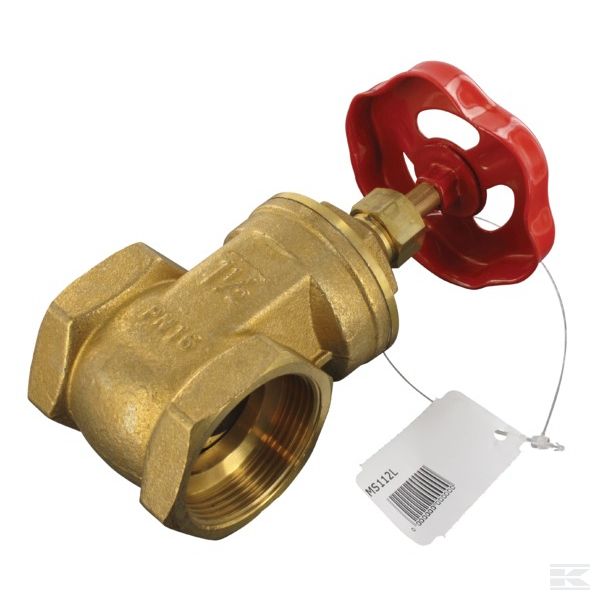 MS112L Муф.задв. BSP 1 1/2" внут/внут