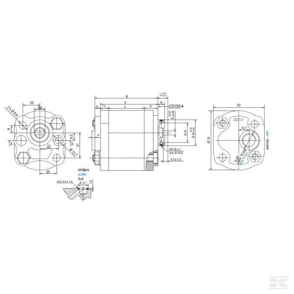 MPP32D MPP Насос 3,2 куб.см D размер 1