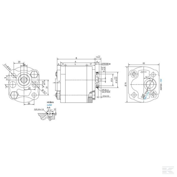 MPP50D MPP Насос 5,0 куб.см D размер 1