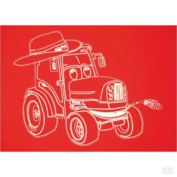 M03S0026 Футболка детская, красный, 6 лет